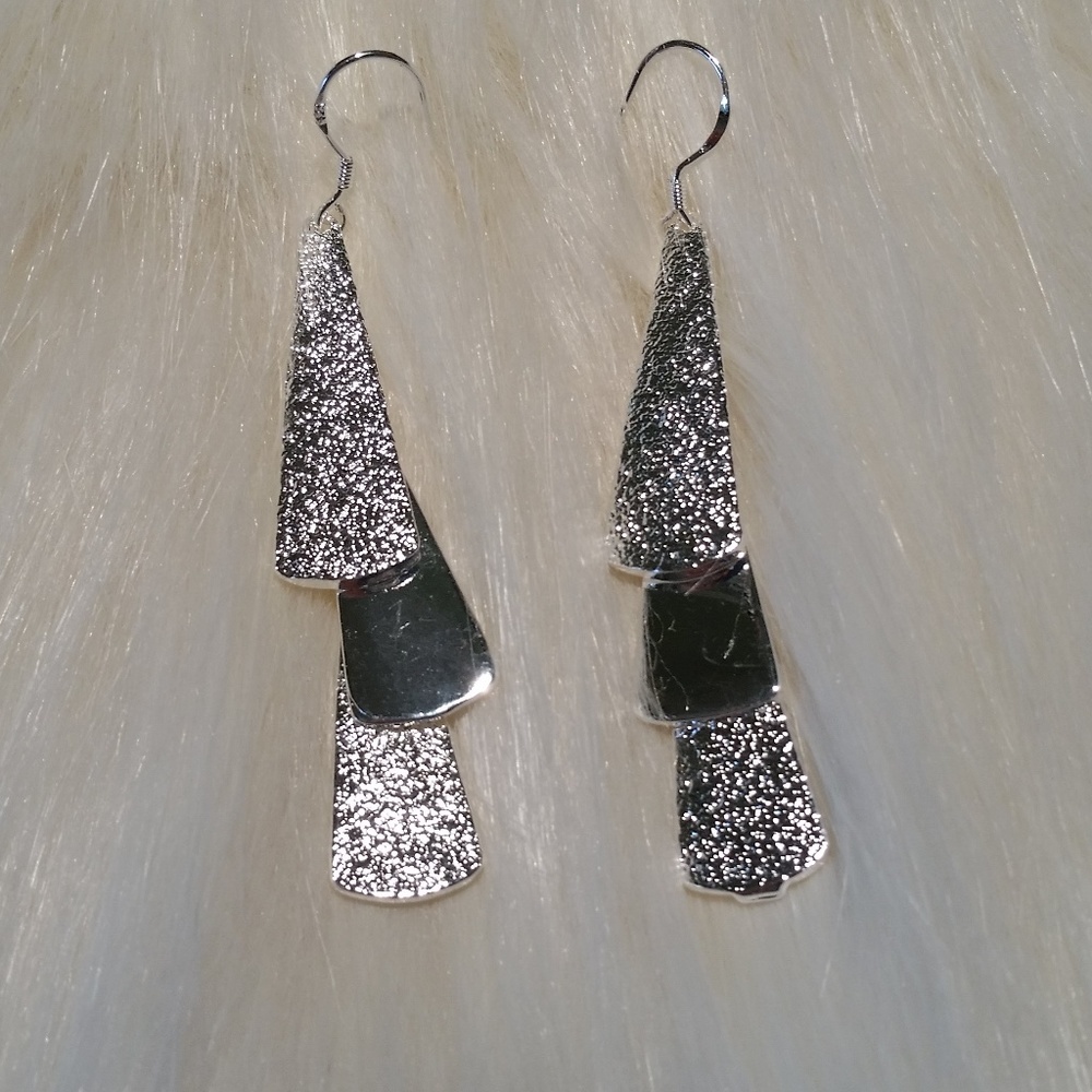 Sterling Silver 925 Drop Earrings NWOT